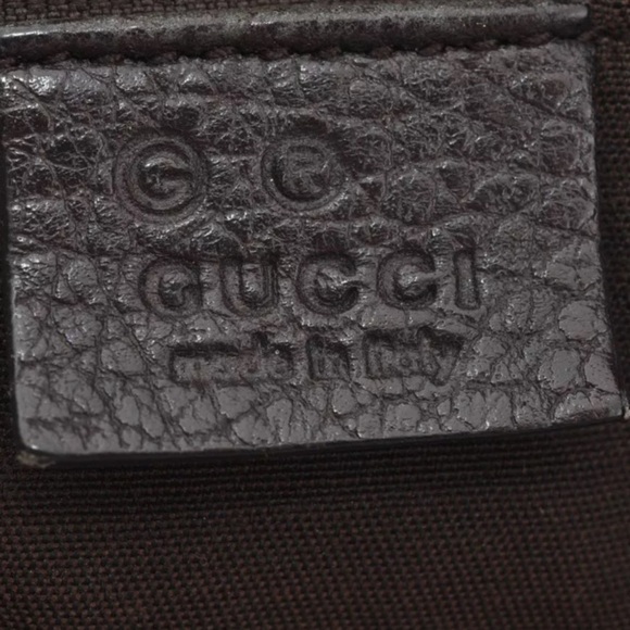 GUCCI GG Crystal Abbey Shoulder Tote Bag GG PVC Leather Brown 🤎 - Picture 12 of 16